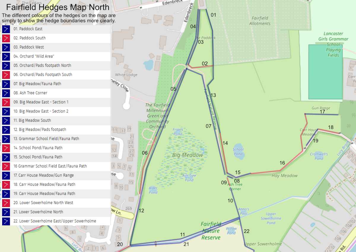 Fairfield Nature Reserve Hedges Map North Fairfield Hedges Map North PDF download