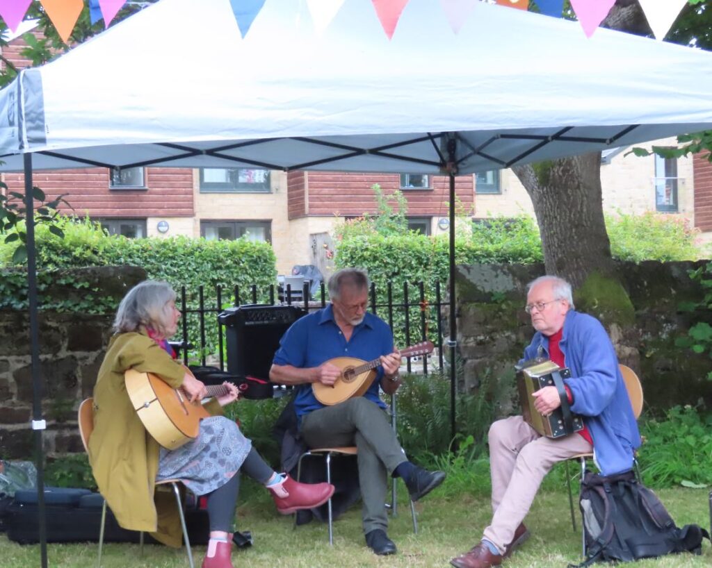 Musicians performing at Triangle Summer Fair August 2025