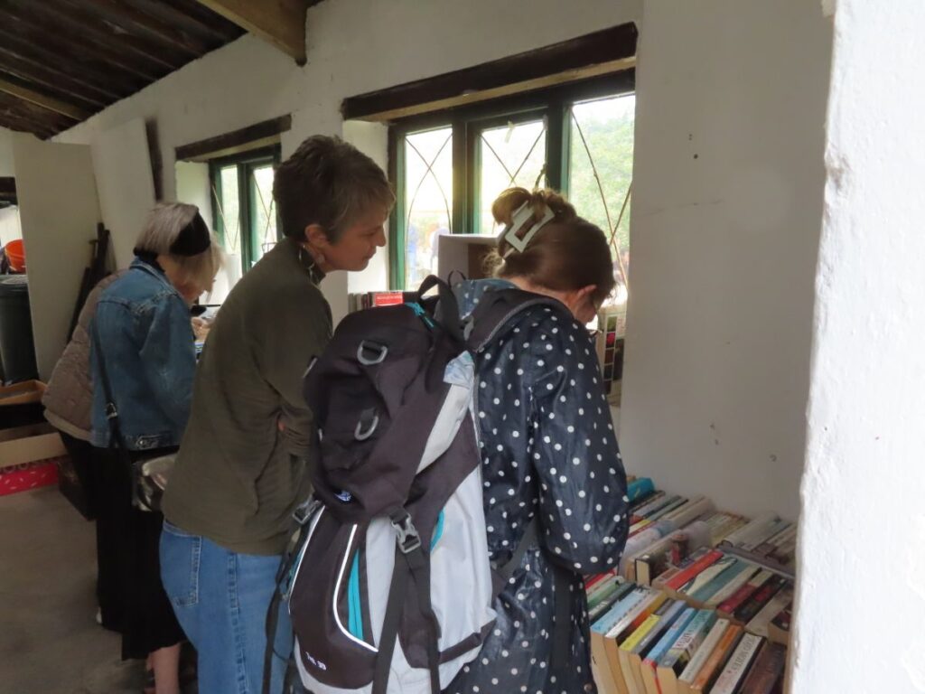 People looking at books - Triangle Summer Fair August 2025