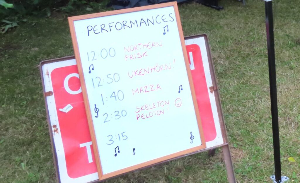 List of performers Triangle Summer Fair August 2025 